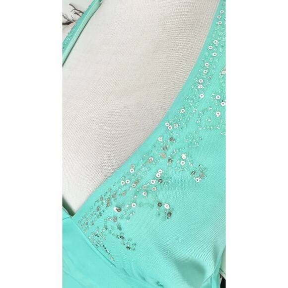 NWT Deadstock Ruby Rox Size Medium Teal Fairy Dress Midi - Picture 5 of 8